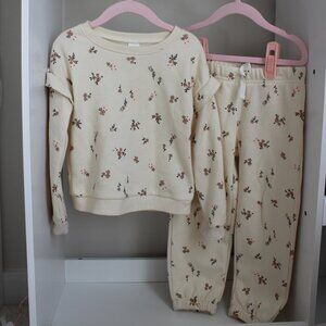 Floral 2 piece set for toddler girl